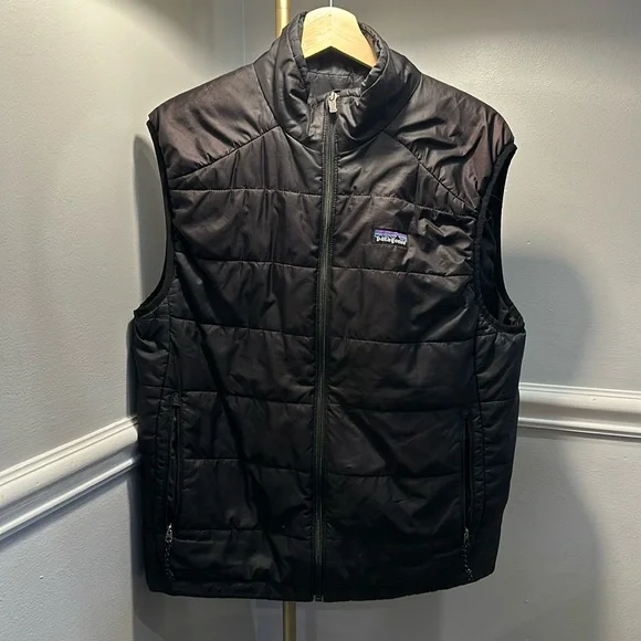 Patagonia Men’s Micro Puff Best Black Medium retro vintage - Picture 1 of 1
